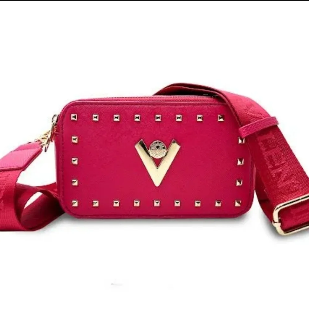 Valentino Orlandi Pink Studded Crossbody Bag - Picture 1 of 3